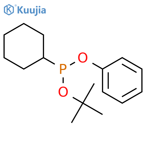 PHOSPHONOUS ACID, CYCLOHEXYL-, 1,1-DIMETHYLETHYL PHENYL ESTER structure