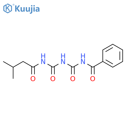 BENZAMIDE, N-[[[[(3-METHYL-1-OXOBUTYL)AMINO]CARBONYL]AMINO]CARBONYL]- structure