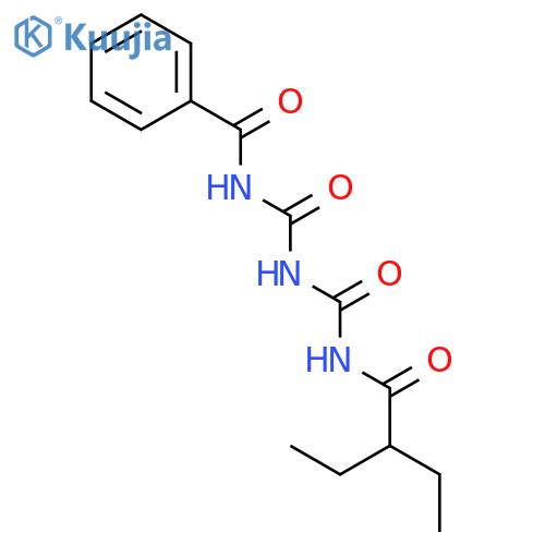 Benzamide, N-[[[[(2-ethyl-1-oxobutyl)amino]carbonyl]amino]carbonyl]- structure
