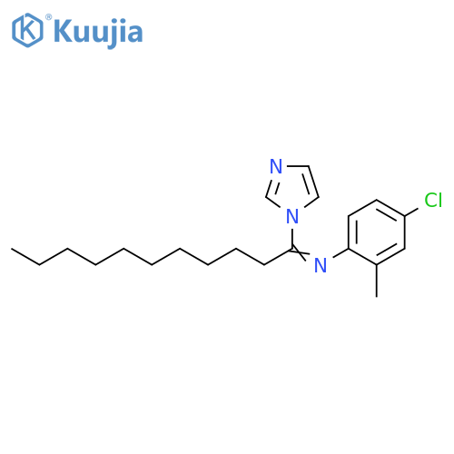 1H-Imidazole, 1-[1-[(4-chloro-2-methylphenyl)imino]undecyl]- structure