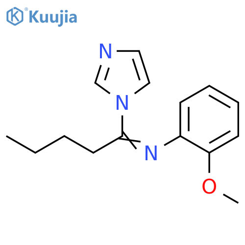 1H-Imidazole, 1-[1-[(2-methoxyphenyl)imino]pentyl]- structure