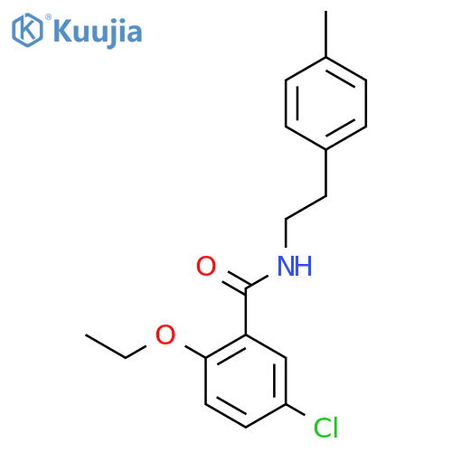 BENZAMIDE, 5-CHLORO-2-ETHOXY-N-[2-(4-METHYLPHENYL)ETHYL]- structure