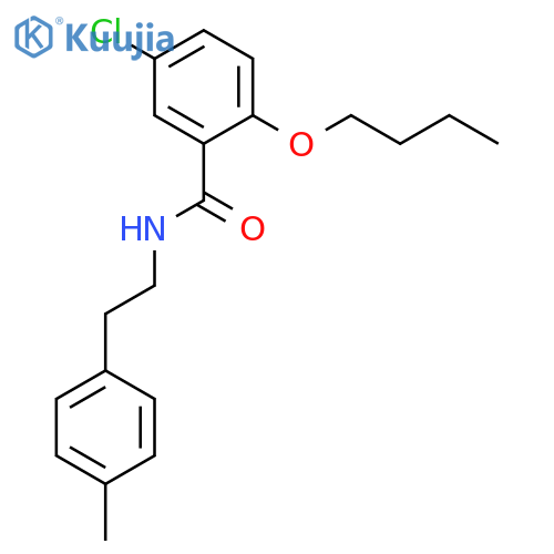 BENZAMIDE, 2-BUTOXY-5-CHLORO-N-[2-(4-METHYLPHENYL)ETHYL]- structure