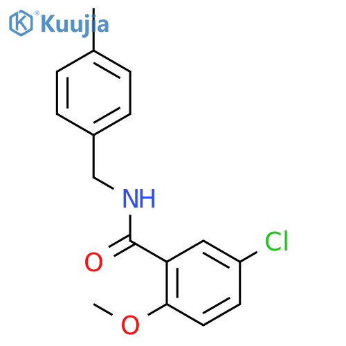 Benzamide, 5-chloro-2-methoxy-N-[(4-methylphenyl)methyl]- structure