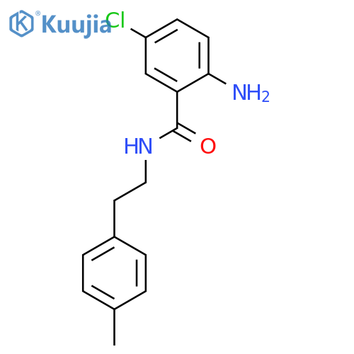 2-Amino-5-chloro-N-[2-(4-methylphenyl)ethyl]benzamide structure