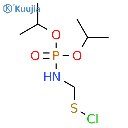 Phosphoramidic acid, (chlorothio)methyl-, bis(1-methylethyl) ester structure