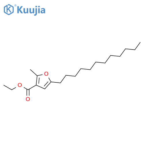 3-Furancarboxylic acid, 5-dodecyl-2-methyl-, ethyl ester structure