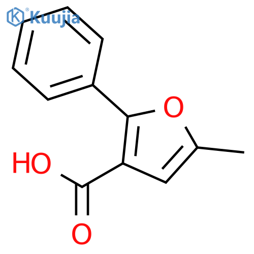 5-methyl-2-phenyl-3-furoic Acid structure