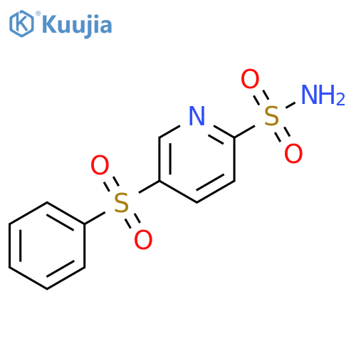 2-Pyridinesulfonamide, 5-(phenylsulfonyl)- structure