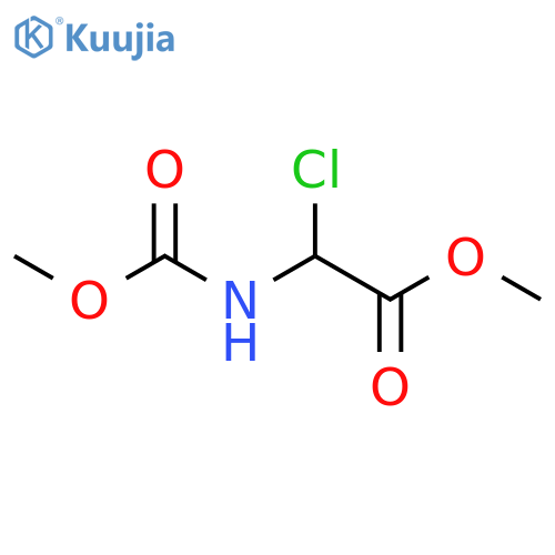 Acetic acid, chloro[(methoxycarbonyl)amino]-, methyl ester structure