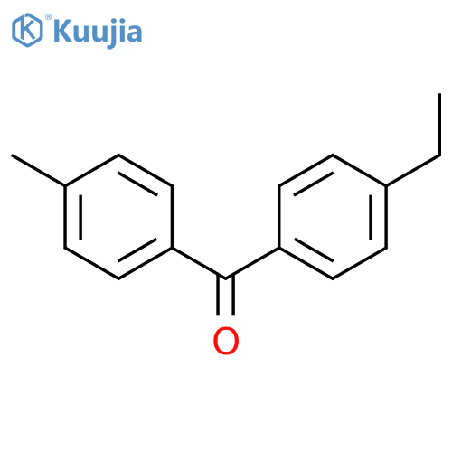 (4-ethylphenyl)-(4-methylphenyl)methanone structure