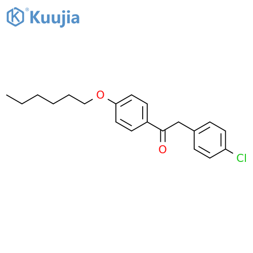 ETHANONE, 2-(4-CHLOROPHENYL)-1-[4-(HEXYLOXY)PHENYL]- structure