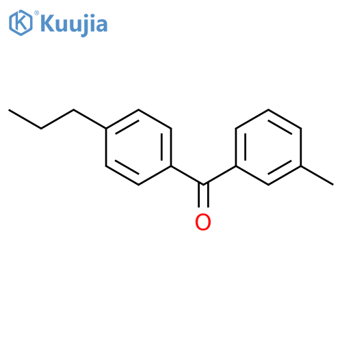 METHANONE, (3-METHYLPHENYL)(4-PROPYLPHENYL)- structure