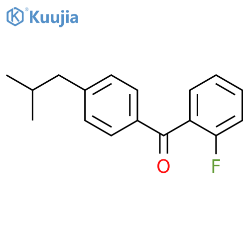 Methanone, (2-fluorophenyl)[4-(2-methylpropyl)phenyl]- structure