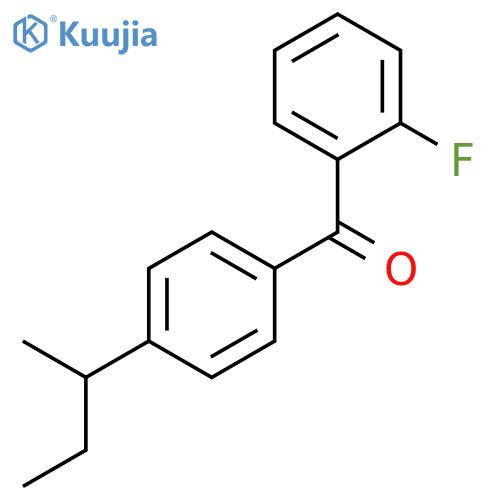 METHANONE, (2-FLUOROPHENYL)[4-(1-METHYLPROPYL)PHENYL]- structure