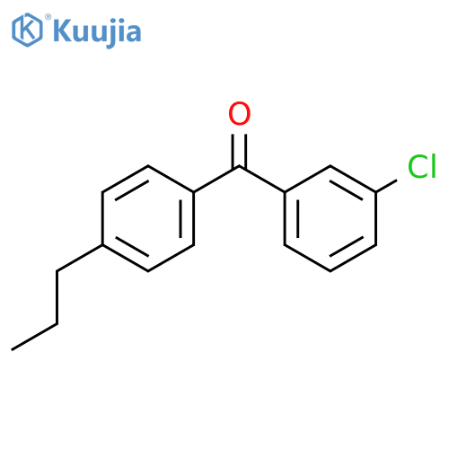 3-Chloro-4'-n-propylbenzophenone structure
