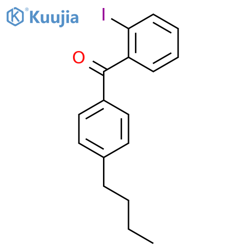 4-n-Butyl-2'-iodobenzophenone structure
