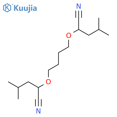 Pentanenitrile, 2,2'-[1,4-butanediylbis(oxy)]bis[4-methyl- structure