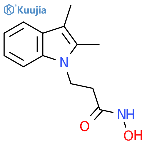 1H-Indole-1-propanamide, N-hydroxy-2,3-dimethyl- structure