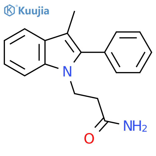1H-Indole-1-propanamide, 3-methyl-2-phenyl- structure