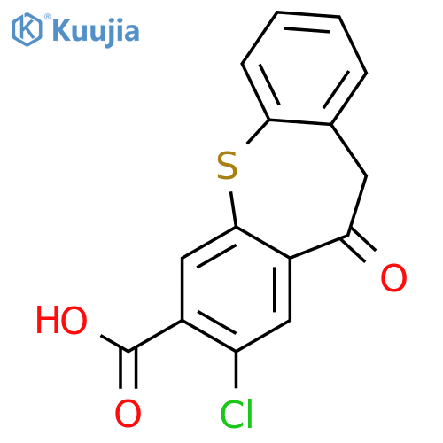 Dibenzo[b,f]thiepin-3-carboxylic acid, 2-chloro-10,11-dihydro-11-oxo- structure