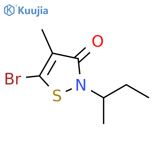 3(2H)-Isothiazolone, 5-bromo-4-methyl-2-(1-methylpropyl)- structure