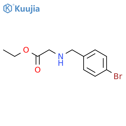 GLYCINE, N-[(4-BROMOPHENYL)METHYL]-, ETHYL ESTER structure