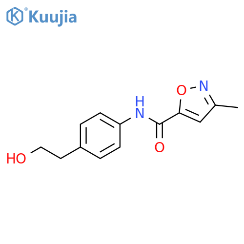 5-Isoxazolecarboxamide, N-[4-(2-hydroxyethyl)phenyl]-3-methyl- structure