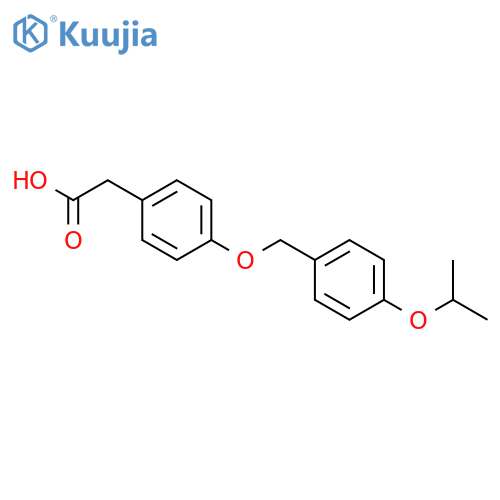 BENZENEACETIC ACID, 4-[[4-(1-METHYLETHOXY)PHENYL]METHOXY]- structure