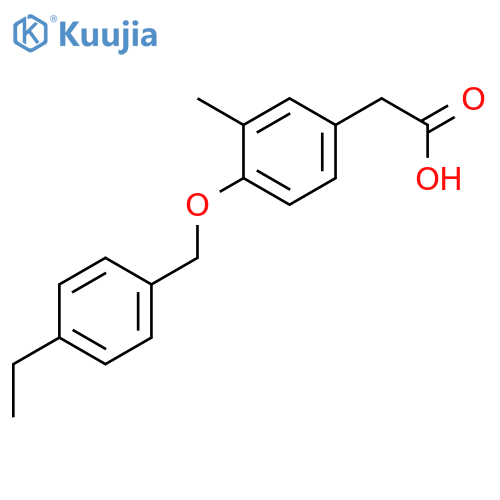 BENZENEACETIC ACID, 4-[(4-ETHYLPHENYL)METHOXY]-3-METHYL- structure