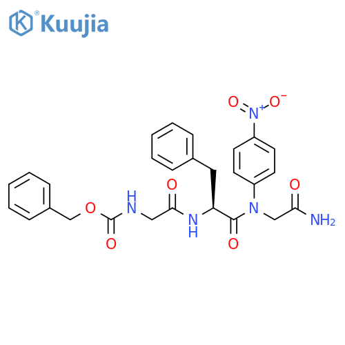 Glycinamide,N-[(phenylmethoxy)carbonyl]glycyl-L-phenylalanyl-N-(4-nitrophenyl)- structure
