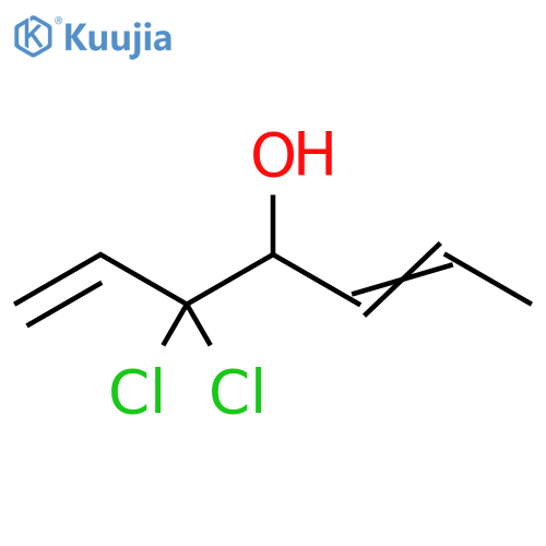 1,5-Heptadien-4-ol, 3,3-dichloro- structure
