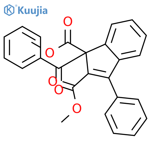 1H-Indene-1,2-dicarboxylic acid, 1-benzoyl-3-phenyl-, dimethyl ester structure