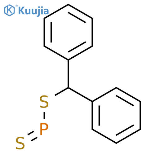 Phosphinodithioic acid, diphenylmethyl ester structure