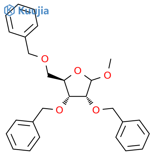 METHYL 2,3,5-TRI-O-BENZYL-D-RIBOFURANOSIDE structure
