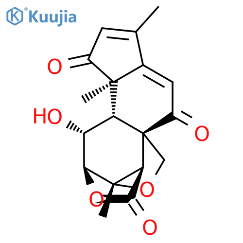 5a,2,5-(Methanoxymetheno)-5aH-indeno[4,5-d]oxepin-4,6,10(5H)-trione,1,2,10a,10b-tetrahydro-1-hydroxy-8,10a,13-trimethyl-,(1R,2S,5R,5aR,10aR,10bR,13S)- (9CI) structure