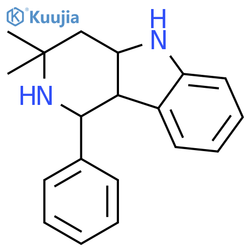 1H-Pyrido[4,3-b]indole, 2,3,4,4a,5,9b-hexahydro-3,3-dimethyl-1-phenyl- structure