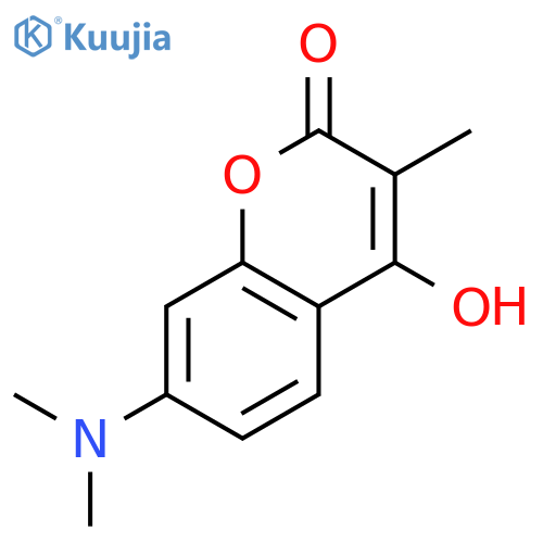 2H-1-Benzopyran-2-one, 7-(dimethylamino)-4-hydroxy-3-methyl- structure