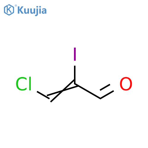 2-Propenal, 3-chloro-2-iodo- structure