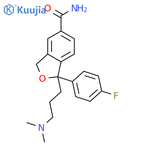 1-3-(Dimethylamino)propyl-1-(4-fluorophenyl)-1,3-dihydro-5-isobenzofurancarboxamide structure