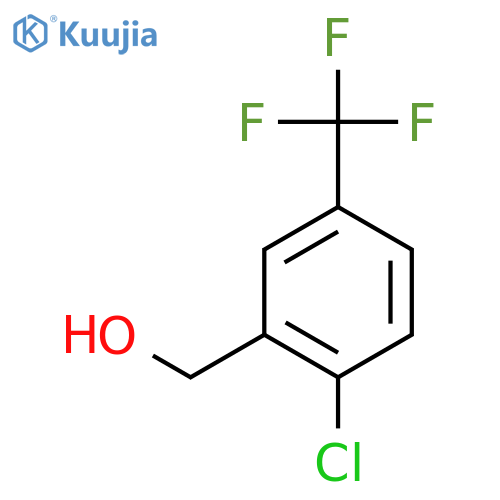 [2-chloro-5-(trifluoromethyl)phenyl]methanol structure