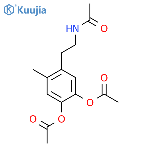 Acetamide, N-[2-[4,5-bis(acetyloxy)-2-methylphenyl]ethyl]- structure