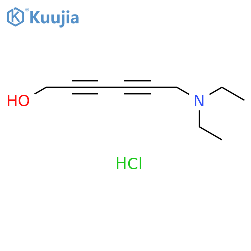 2,4-Hexadiyn-1-ol, 6-(diethylamino)-, hydrochloride structure