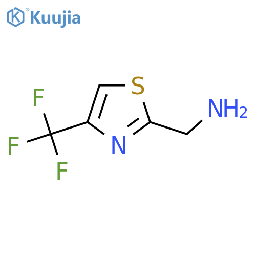 4-(trifluoromethyl)-1,3-thiazol-2-ylmethanamine structure