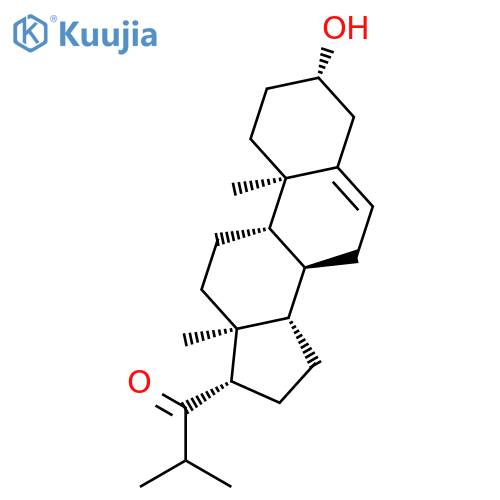 1-Propanone, 1-[(3b,17b)-3-hydroxyandrost-5-en-17-yl]-2-methyl- structure