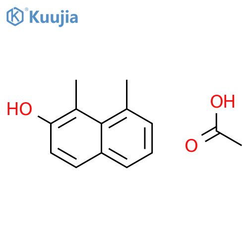 2-Naphthalenol, 1,8-dimethyl-, acetate structure