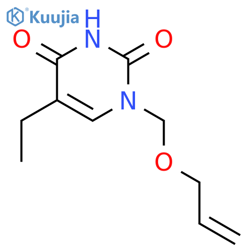 2,4(1H,3H)-Pyrimidinedione,5-ethyl-1-[(2-propenyloxy)methyl]-(9CI) structure