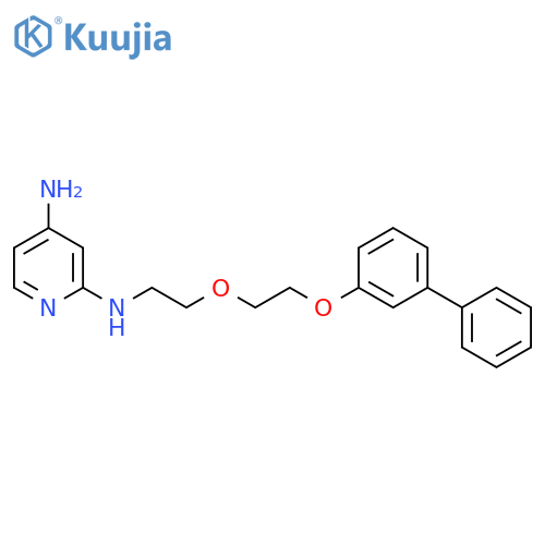 2,4-Pyridinediamine, N2-[2-[2-([1,1'-biphenyl]-3-yloxy)ethoxy]ethyl]- structure