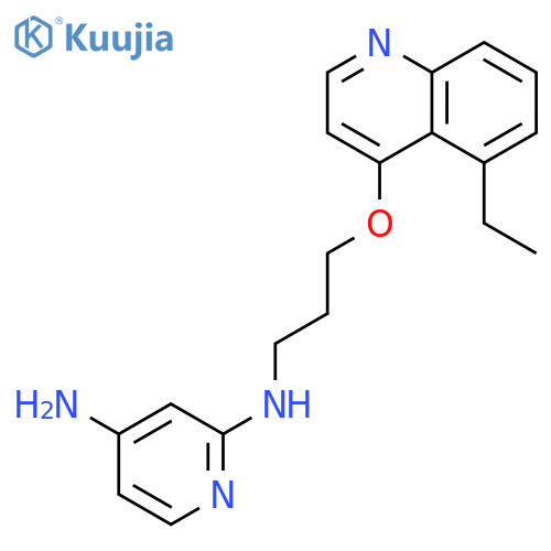 2,4-Pyridinediamine, N2-[3-[(5-ethyl-4-quinolinyl)oxy]propyl]- structure