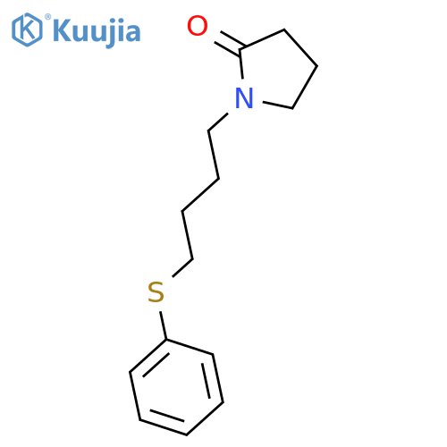 2-Pyrrolidinone, 1-[4-(phenylthio)butyl]- structure